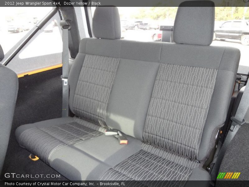 Rear Seat of 2012 Wrangler Sport 4x4