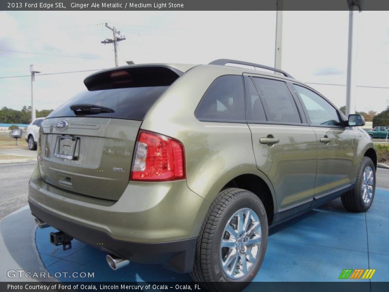 Ginger Ale Metallic / Medium Light Stone 2013 Ford Edge SEL