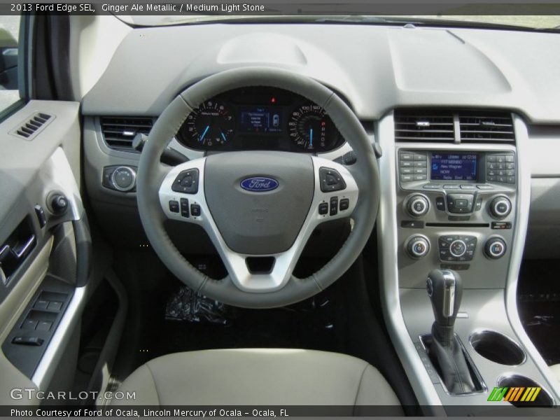 Ginger Ale Metallic / Medium Light Stone 2013 Ford Edge SEL