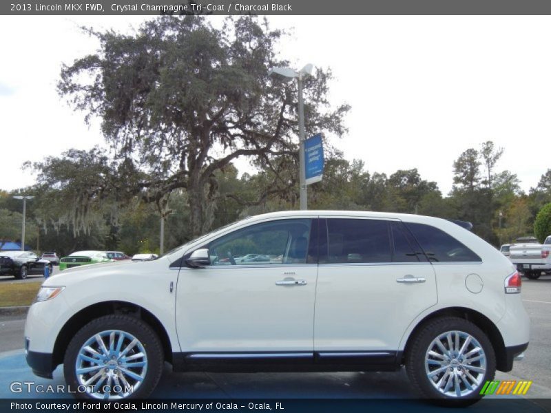 Crystal Champagne Tri-Coat / Charcoal Black 2013 Lincoln MKX FWD