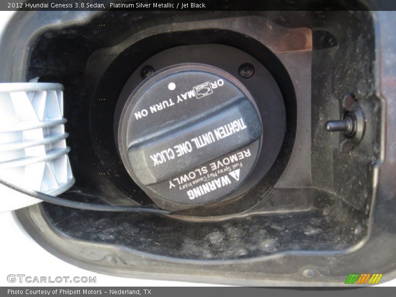 Platinum Silver Metallic / Jet Black 2012 Hyundai Genesis 3.8 Sedan