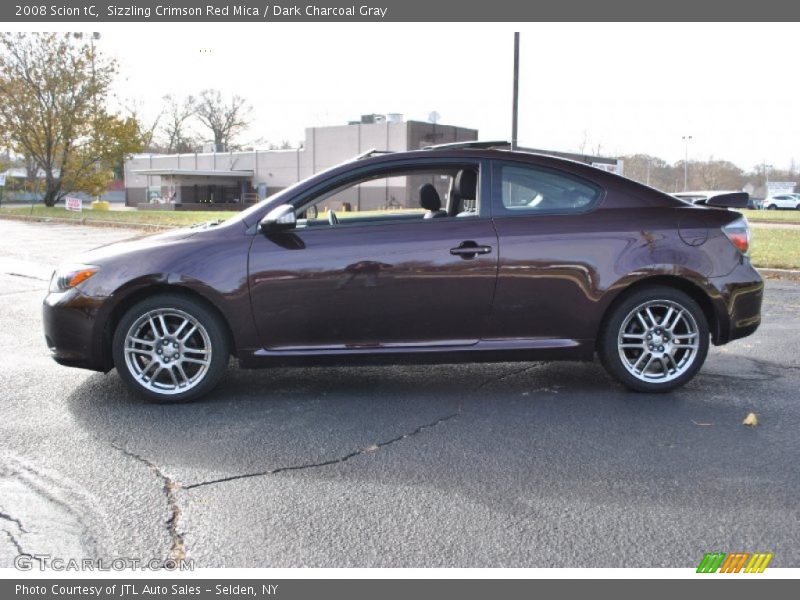 Sizzling Crimson Red Mica / Dark Charcoal Gray 2008 Scion tC