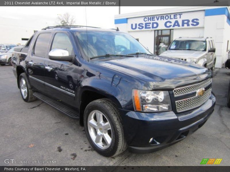 Imperial Blue Metallic / Ebony 2011 Chevrolet Avalanche LTZ 4x4