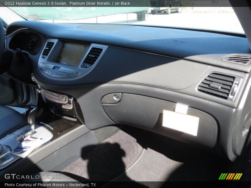 Platinum Silver Metallic / Jet Black 2012 Hyundai Genesis 3.8 Sedan