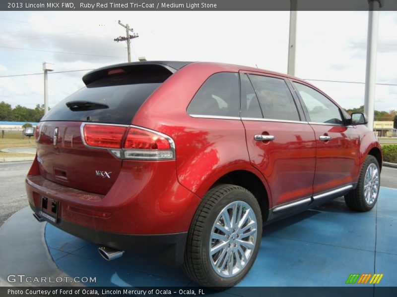 Ruby Red Tinted Tri-Coat / Medium Light Stone 2013 Lincoln MKX FWD