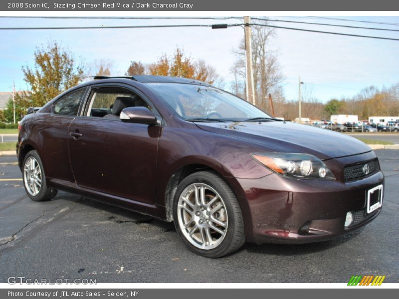Sizzling Crimson Red Mica / Dark Charcoal Gray 2008 Scion tC