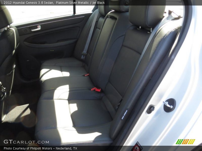 Platinum Silver Metallic / Jet Black 2012 Hyundai Genesis 3.8 Sedan