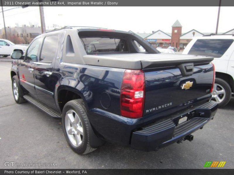 Imperial Blue Metallic / Ebony 2011 Chevrolet Avalanche LTZ 4x4