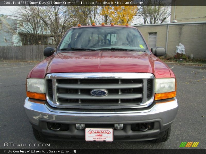 Toreador Red Metallic / Medium Graphite 2001 Ford F250 Super Duty XLT Super Crew 4x4