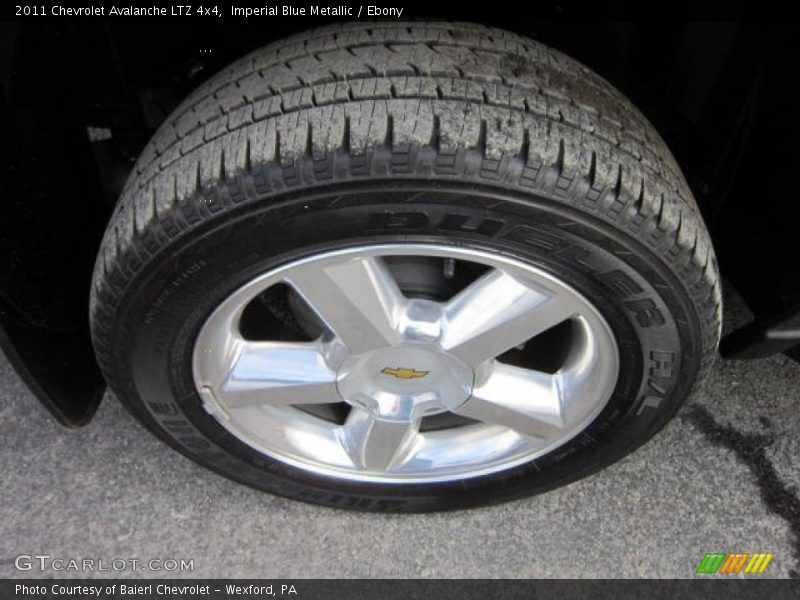 Imperial Blue Metallic / Ebony 2011 Chevrolet Avalanche LTZ 4x4