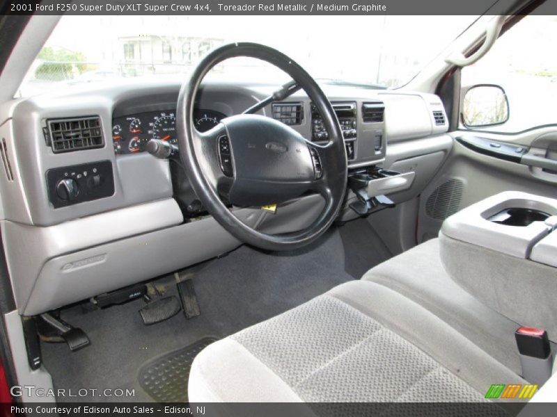 Medium Graphite Interior - 2001 F250 Super Duty XLT Super Crew 4x4 
