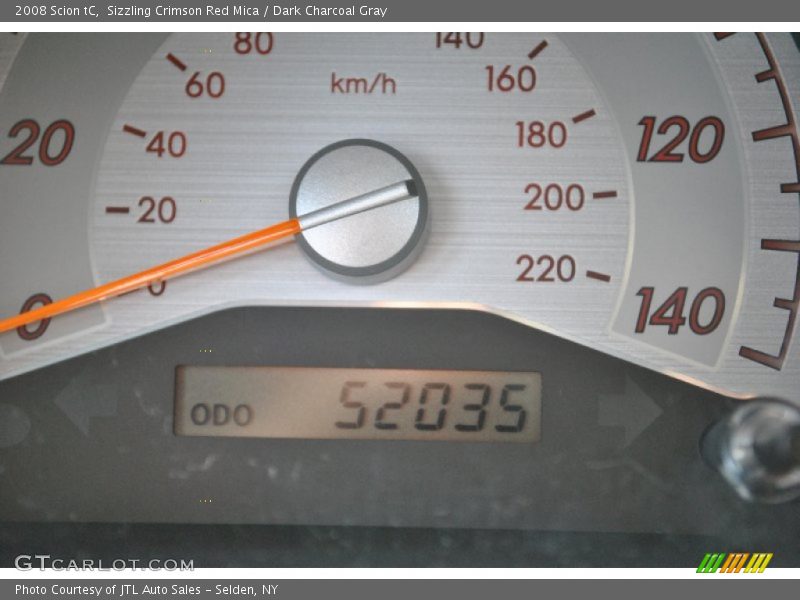 Sizzling Crimson Red Mica / Dark Charcoal Gray 2008 Scion tC
