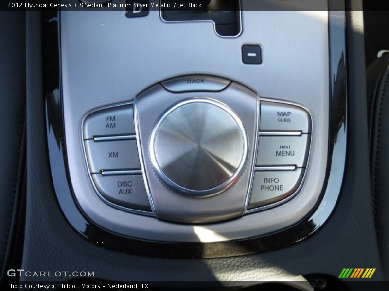 Platinum Silver Metallic / Jet Black 2012 Hyundai Genesis 3.8 Sedan