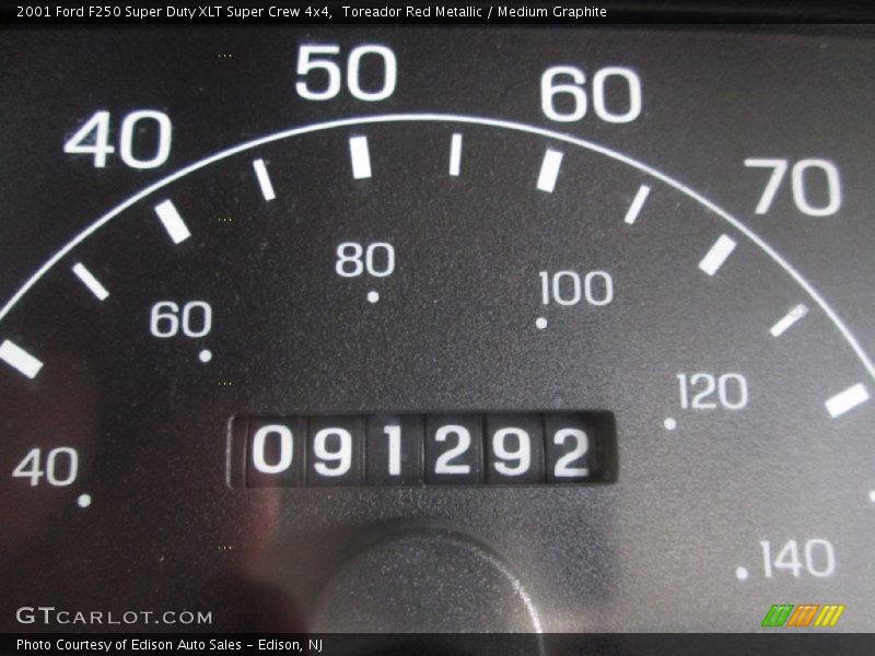 Toreador Red Metallic / Medium Graphite 2001 Ford F250 Super Duty XLT Super Crew 4x4