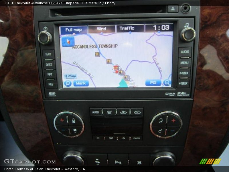 Imperial Blue Metallic / Ebony 2011 Chevrolet Avalanche LTZ 4x4