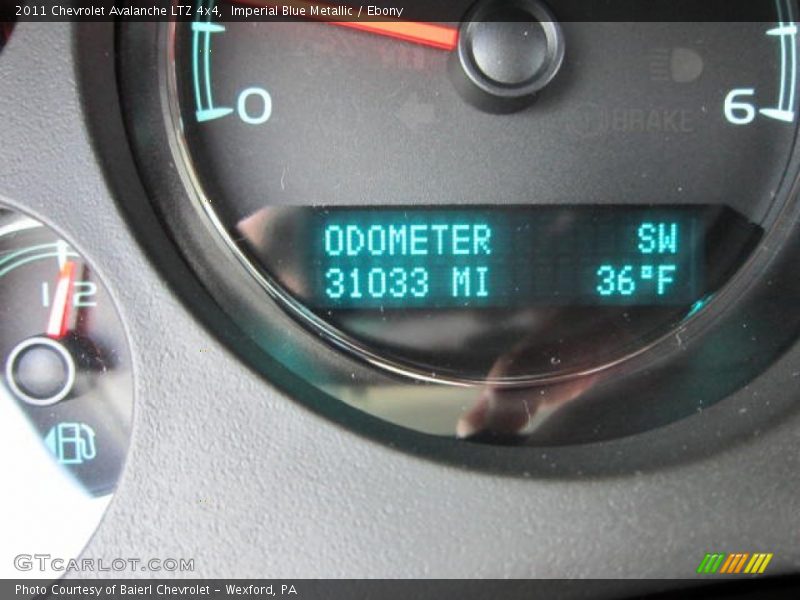 Imperial Blue Metallic / Ebony 2011 Chevrolet Avalanche LTZ 4x4