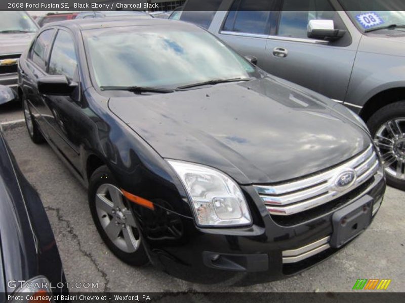 Black Ebony / Charcoal Black 2008 Ford Fusion SE