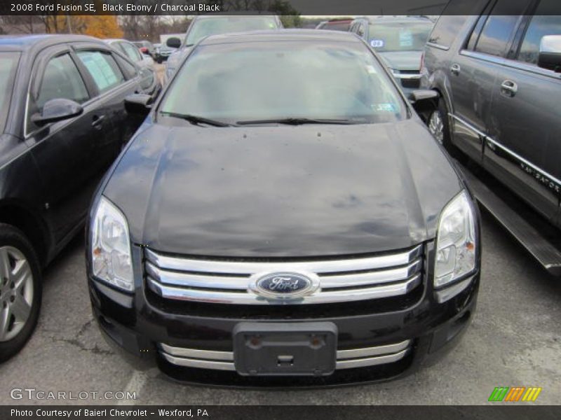 Black Ebony / Charcoal Black 2008 Ford Fusion SE