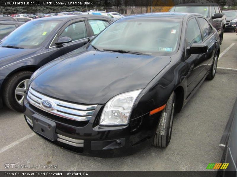 Black Ebony / Charcoal Black 2008 Ford Fusion SE