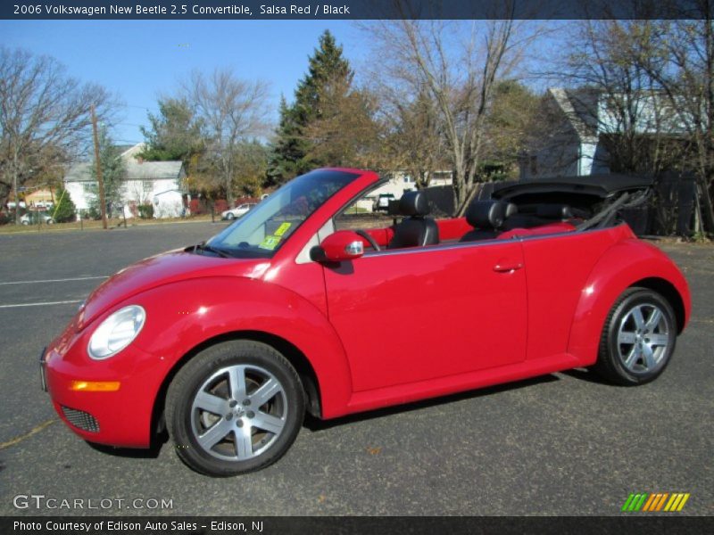 Salsa Red / Black 2006 Volkswagen New Beetle 2.5 Convertible