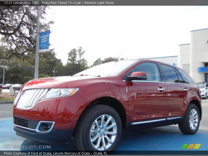 Ruby Red Tinted Tri-Coat / Medium Light Stone 2013 Lincoln MKX FWD