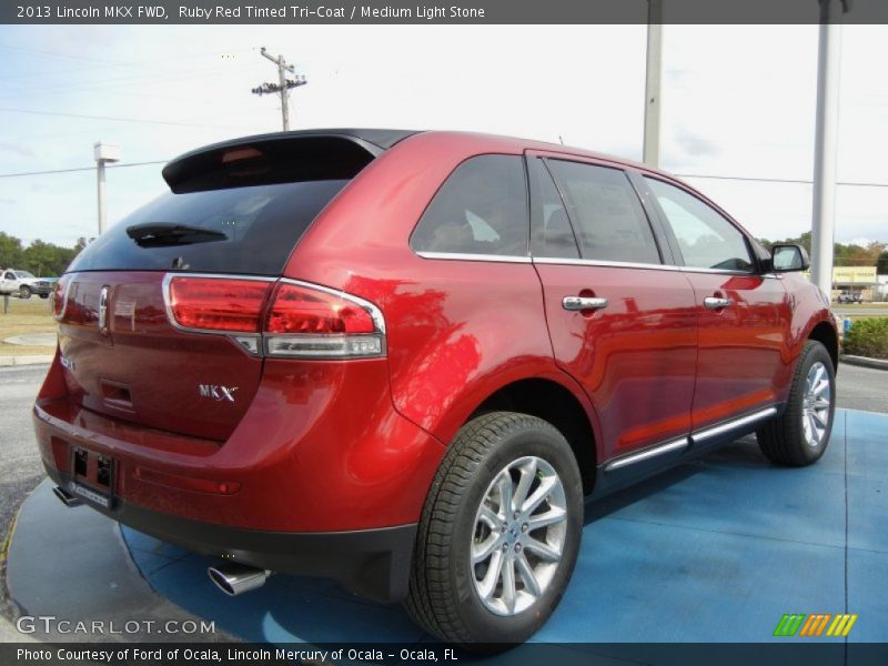 Ruby Red Tinted Tri-Coat / Medium Light Stone 2013 Lincoln MKX FWD