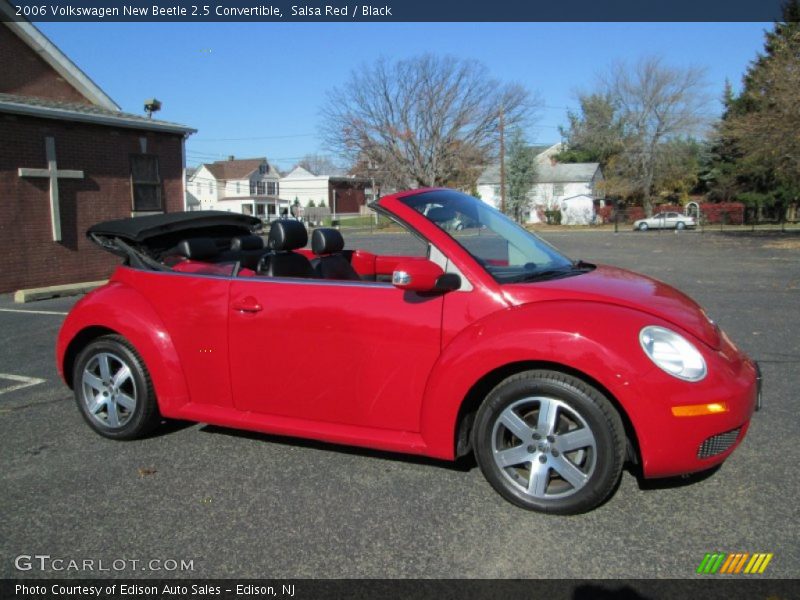 Salsa Red / Black 2006 Volkswagen New Beetle 2.5 Convertible