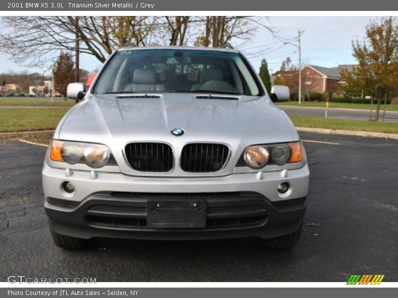 Titanium Silver Metallic / Grey 2001 BMW X5 3.0i