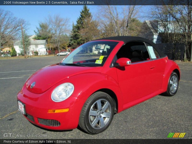 Salsa Red / Black 2006 Volkswagen New Beetle 2.5 Convertible