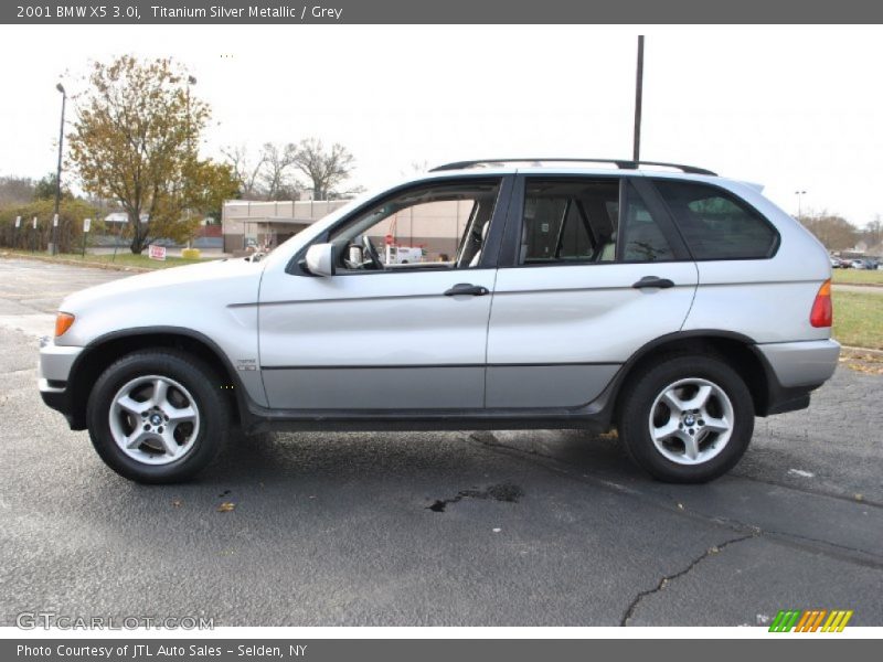 Titanium Silver Metallic / Grey 2001 BMW X5 3.0i