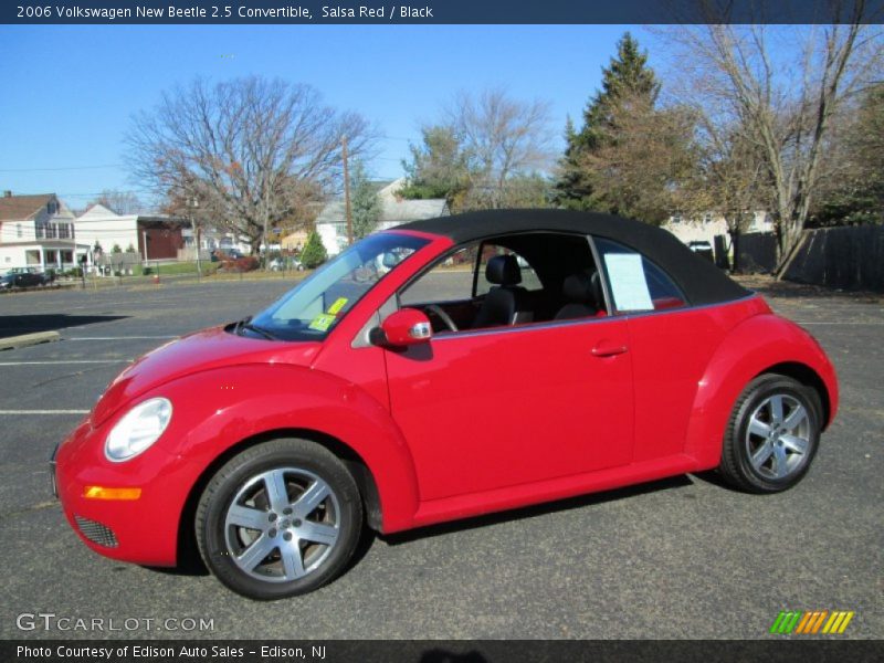 Salsa Red / Black 2006 Volkswagen New Beetle 2.5 Convertible