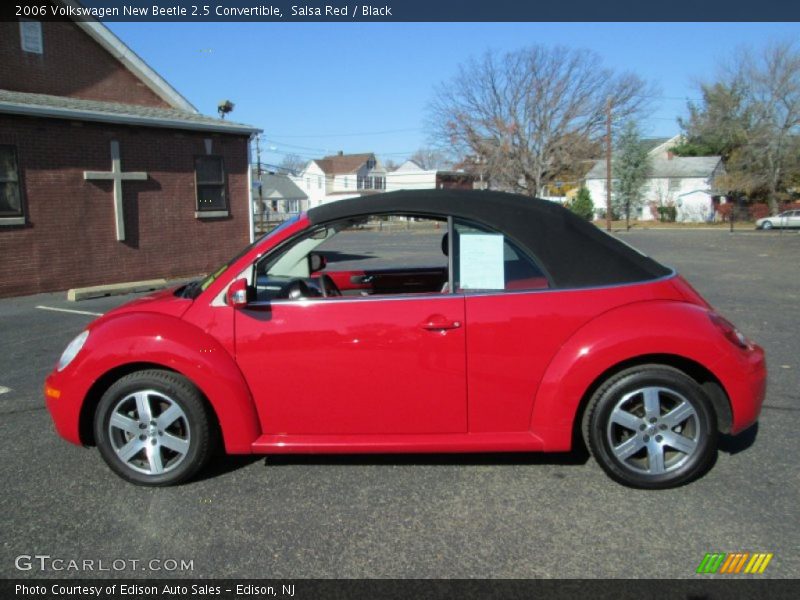 Salsa Red / Black 2006 Volkswagen New Beetle 2.5 Convertible