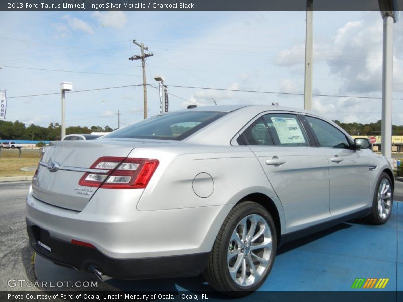 Ingot Silver Metallic / Charcoal Black 2013 Ford Taurus Limited