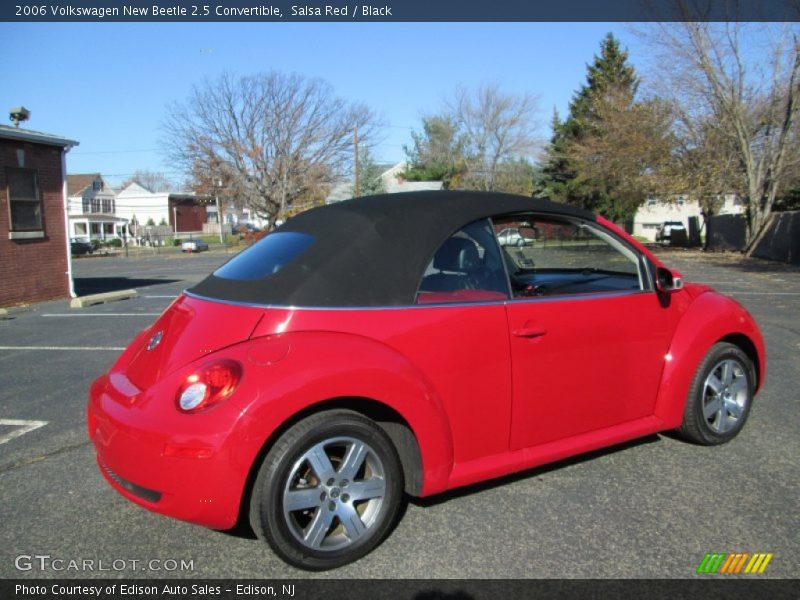 Salsa Red / Black 2006 Volkswagen New Beetle 2.5 Convertible