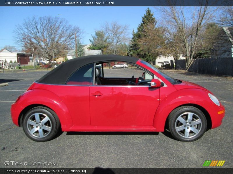 Salsa Red / Black 2006 Volkswagen New Beetle 2.5 Convertible