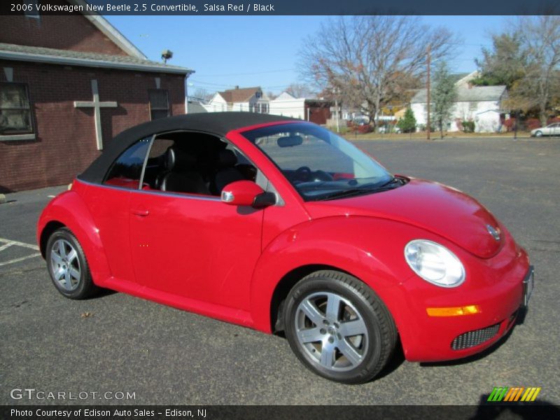 Salsa Red / Black 2006 Volkswagen New Beetle 2.5 Convertible