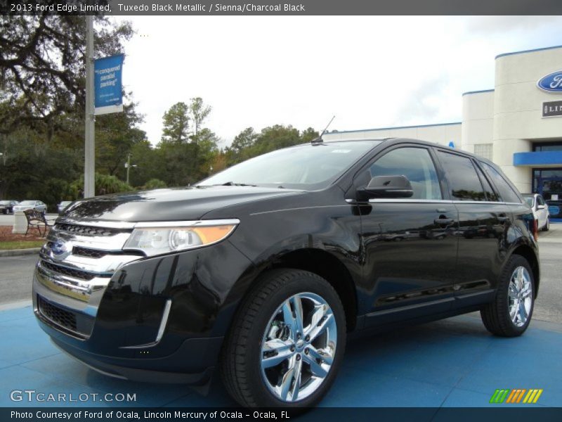 Tuxedo Black Metallic / Sienna/Charcoal Black 2013 Ford Edge Limited