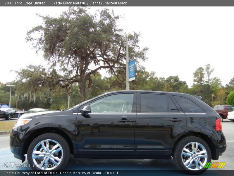 Tuxedo Black Metallic / Sienna/Charcoal Black 2013 Ford Edge Limited