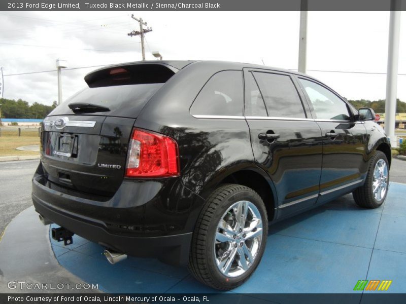 Tuxedo Black Metallic / Sienna/Charcoal Black 2013 Ford Edge Limited