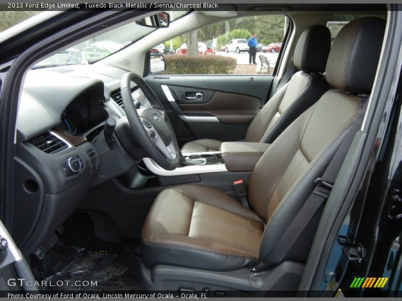 Tuxedo Black Metallic / Sienna/Charcoal Black 2013 Ford Edge Limited
