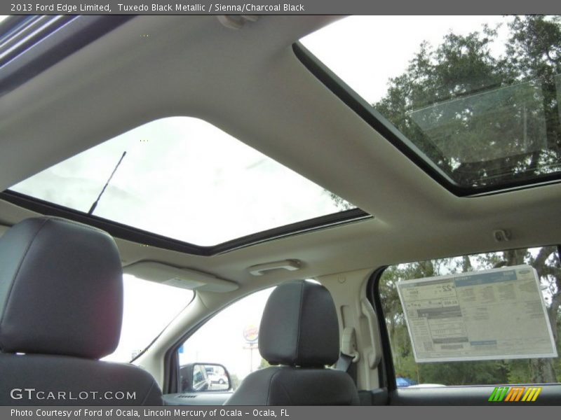 Tuxedo Black Metallic / Sienna/Charcoal Black 2013 Ford Edge Limited