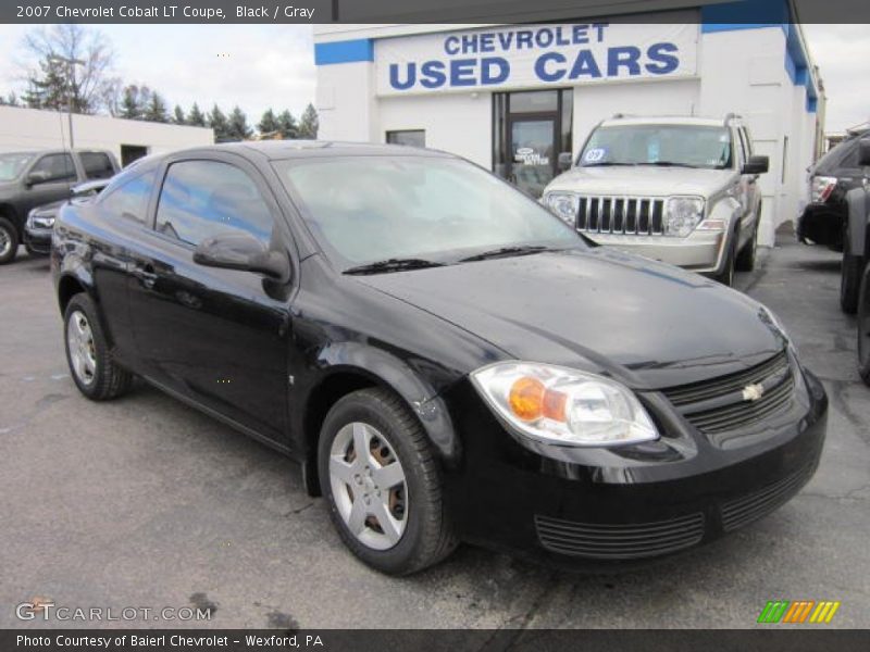 Black / Gray 2007 Chevrolet Cobalt LT Coupe