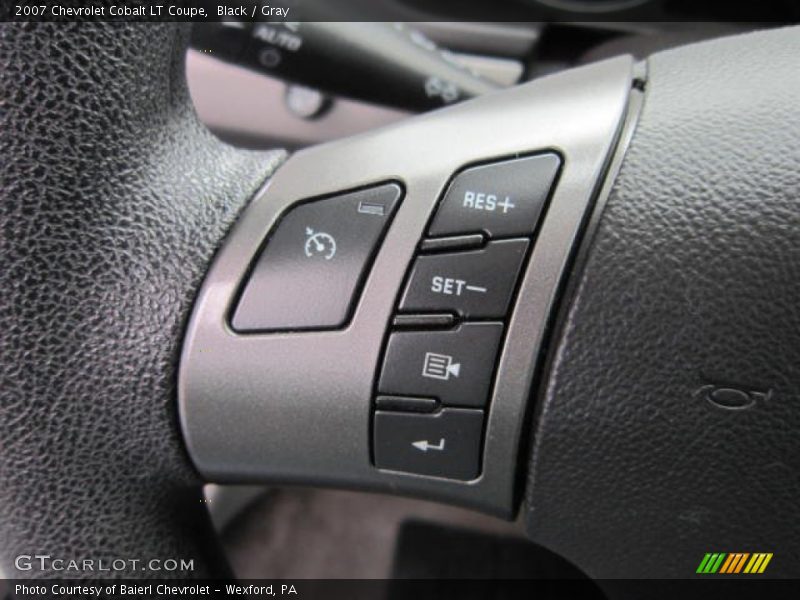 Black / Gray 2007 Chevrolet Cobalt LT Coupe