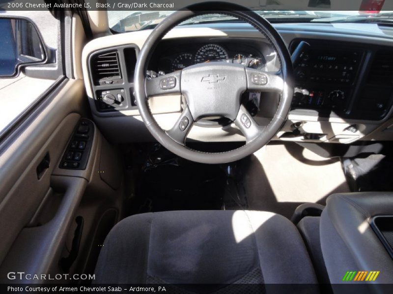 Black / Gray/Dark Charcoal 2006 Chevrolet Avalanche LS