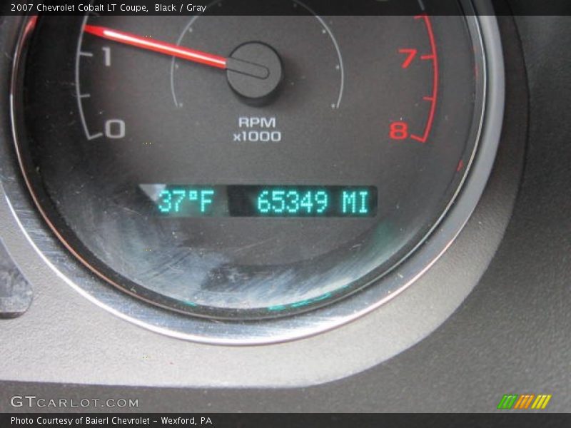 Black / Gray 2007 Chevrolet Cobalt LT Coupe
