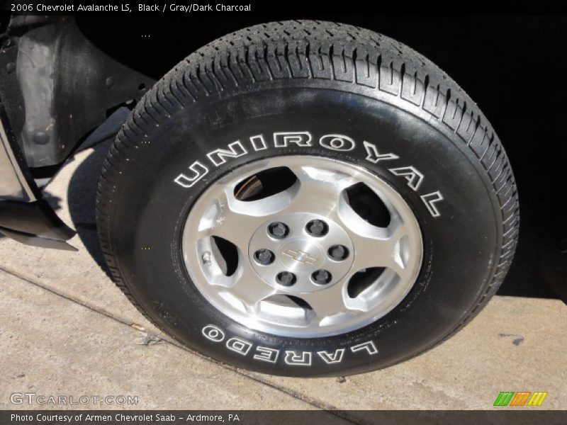 Black / Gray/Dark Charcoal 2006 Chevrolet Avalanche LS