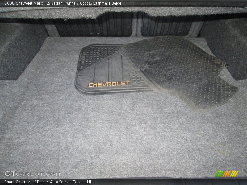 White / Cocoa/Cashmere Beige 2008 Chevrolet Malibu LS Sedan