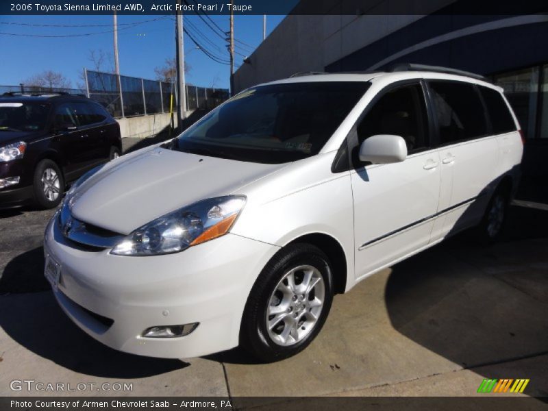 Arctic Frost Pearl / Taupe 2006 Toyota Sienna Limited AWD