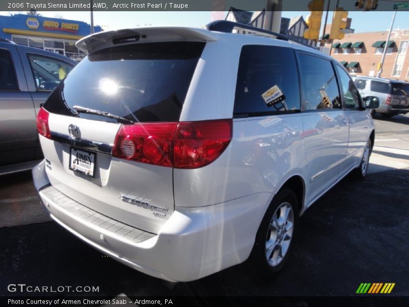 Arctic Frost Pearl / Taupe 2006 Toyota Sienna Limited AWD