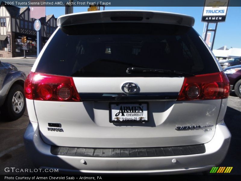 Arctic Frost Pearl / Taupe 2006 Toyota Sienna Limited AWD